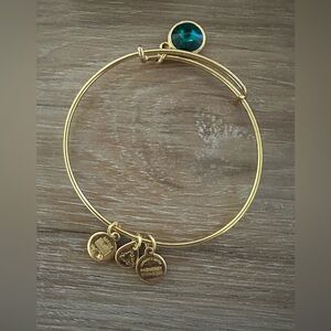 Alex and Ani May Emerald Birthday Bangle